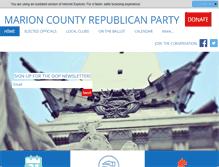 Tablet Screenshot of indyrepublicans.com